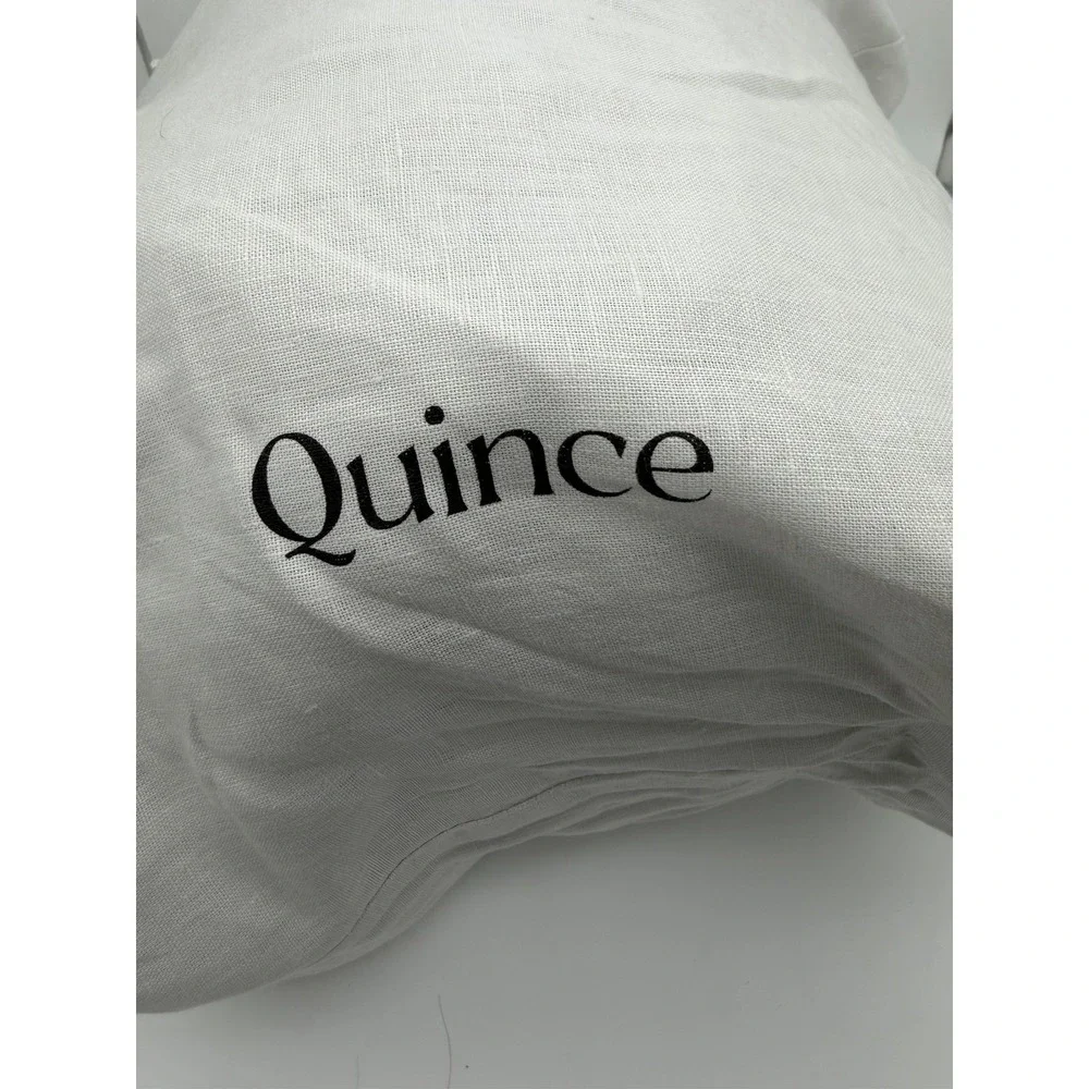 NWOT Quince European  Linen Duvet Cover King/Cal King Light Gray Pre-Washed